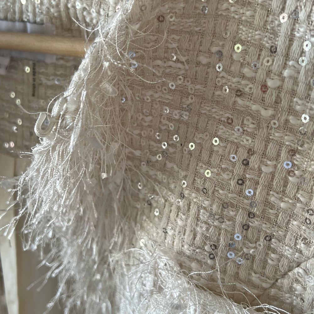 Chic sequin textured evening jacket - image 3